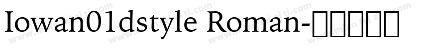 Iowan01dstyle Roman字体转换